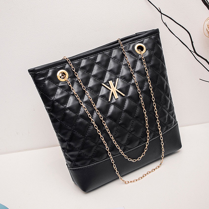 KW80640 WOMEN'S ELEGANT HANDBAG BLACK