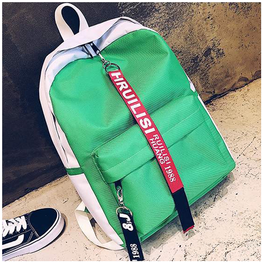 KW80644 STYLISH SCHOOL BAG GREEN