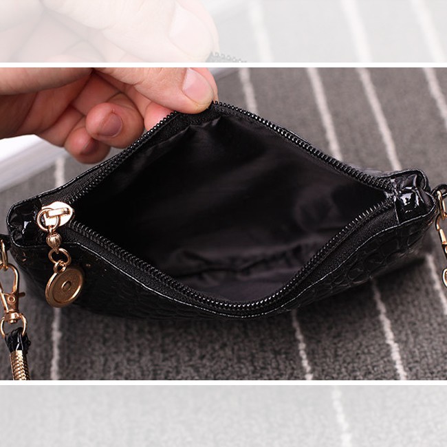 KW80657 FASHION SLING BAG BLACK