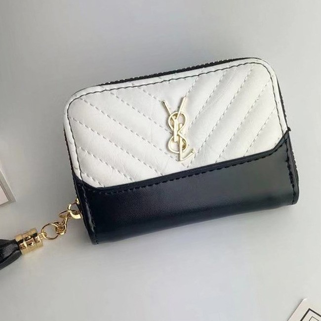 KW80668 WOMEN'S PURSE BLACK WHITE