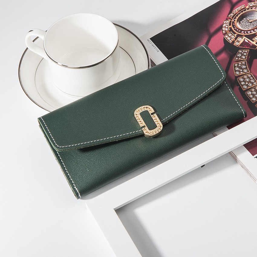 KW80676 CASUAL LONG PURSE GREEN