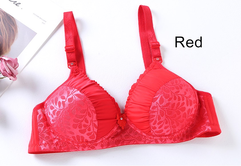 QA-718 SEXY LACE BRA RED