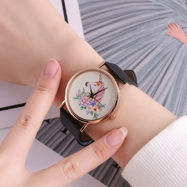 KW80695 TRENDY UNICORN WATCHES BLACK