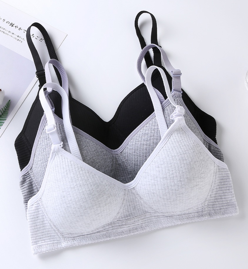 QA-744 NON WIRE BRA WHITE