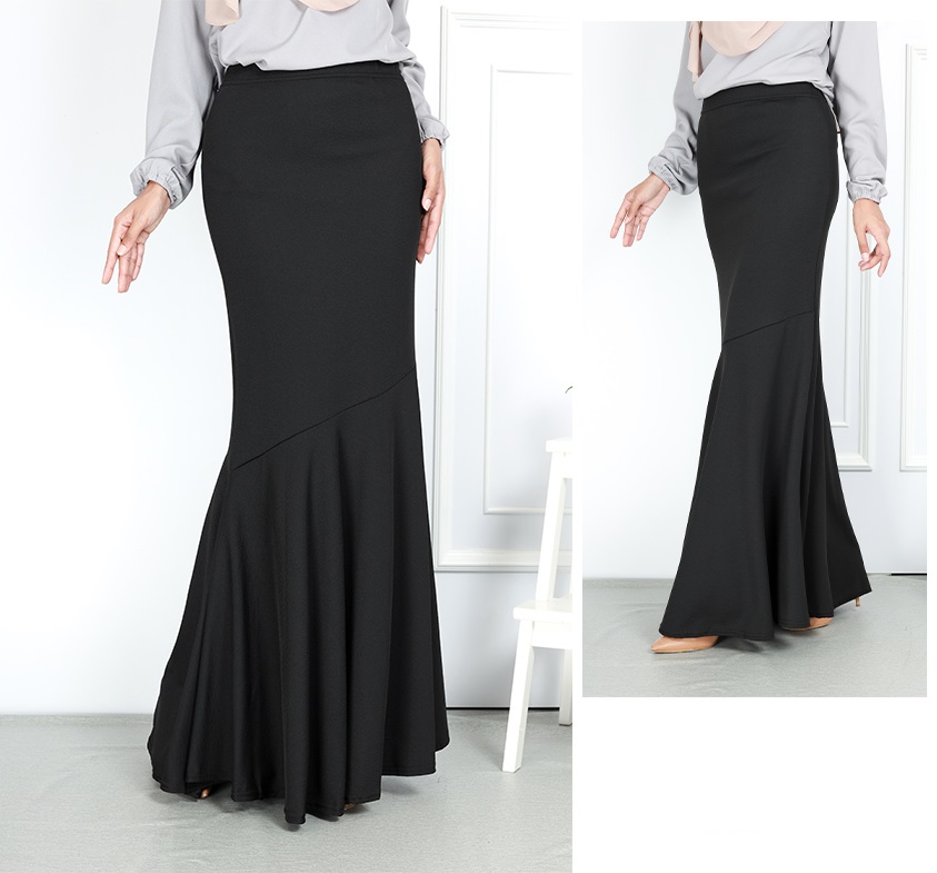 QA-748 WOMEN'S DUYUNG SKIRT BLACK