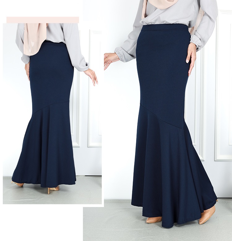 QA-748 WOMEN'S DUYUNG SKIRT NAVY BLUE