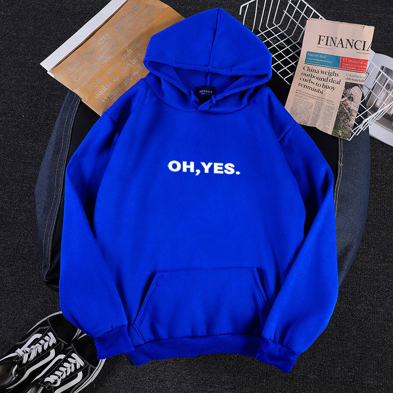 KW80730 OH YES HOODIE BLUE