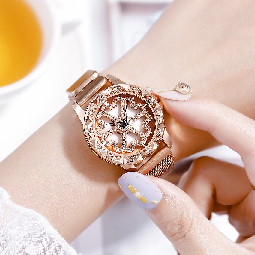 KW80733 SIXO FLOWER WATCHES ROSE GOLD