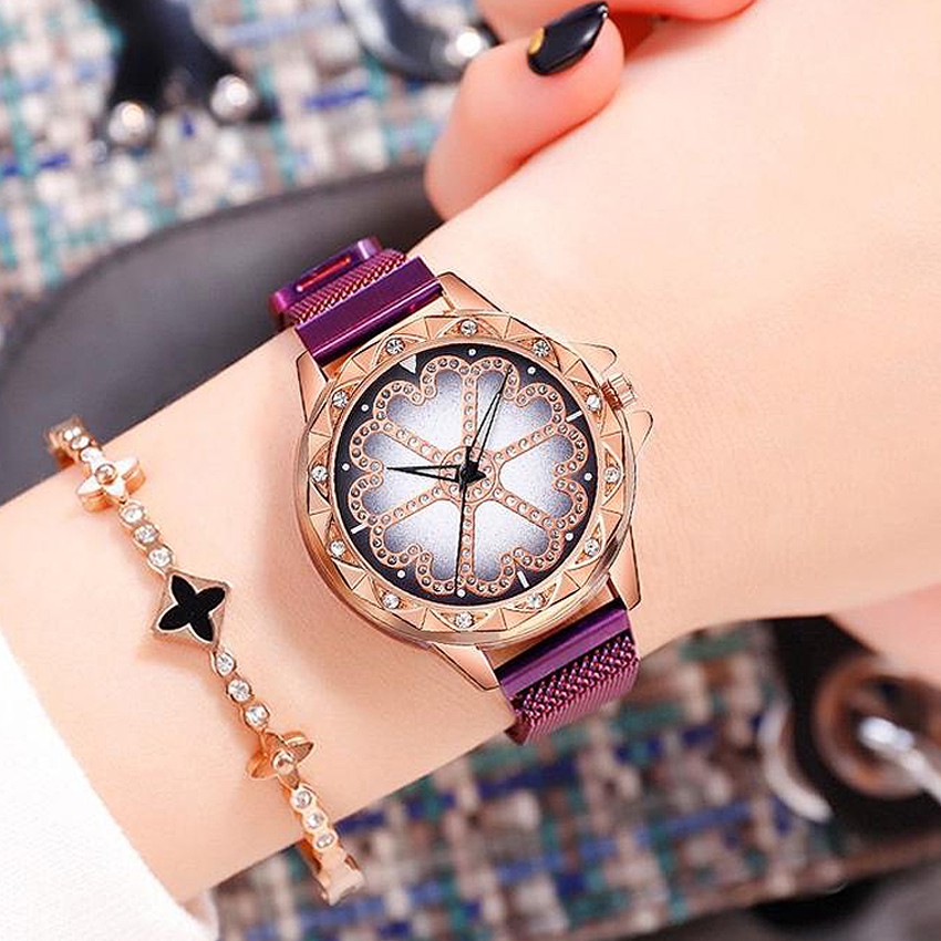 KW80733 SIXO FLOWER WATCHES PURPLE