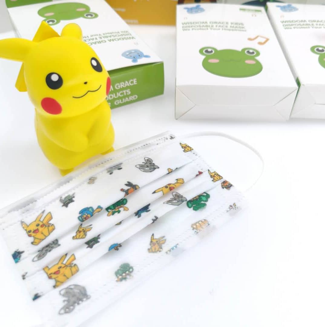 FM1000 Kid Disposable Cartoon Design Kids Face Pokemon