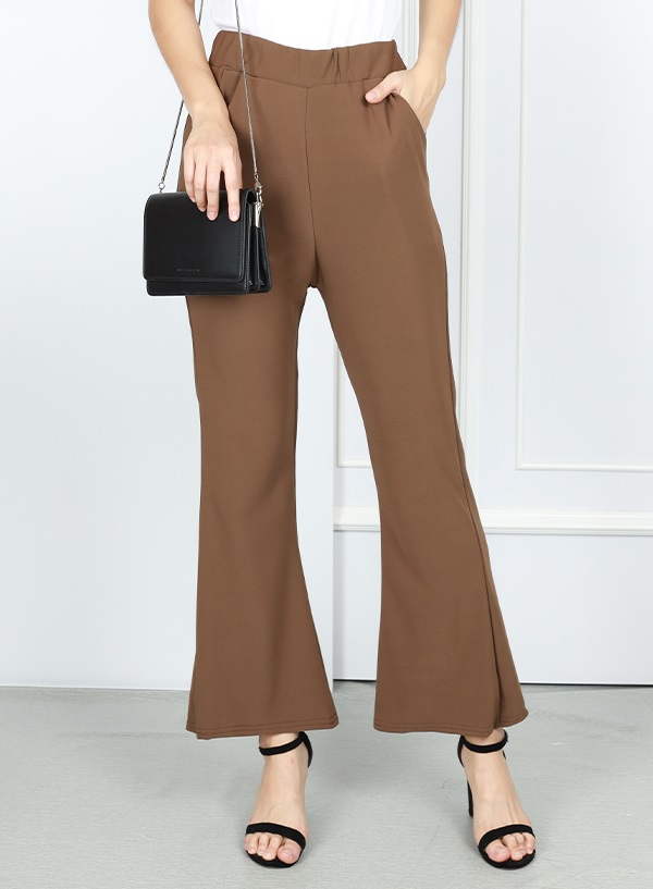 QA-762 WOMEN'S FASHION PANTS BROWN