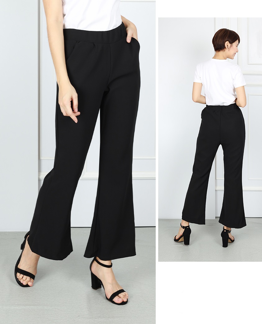 QA-762 WOMEN'S FASHION PANTS BLACK