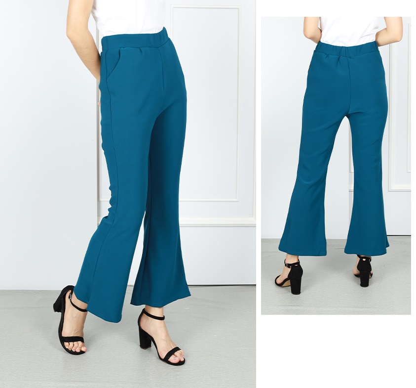 QA-762 WOMEN'S FASHION PANTS BLUE