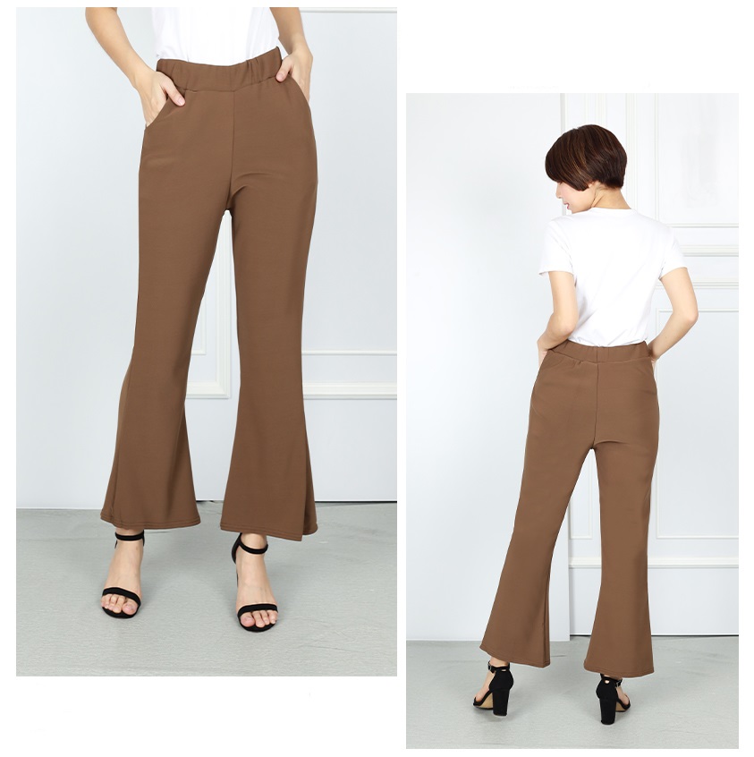 QA-762 WOMEN'S FASHION PANTS BROWN