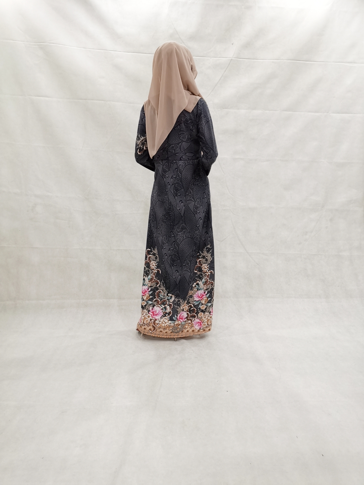 SW5237 PRINTED JUBAH GREY