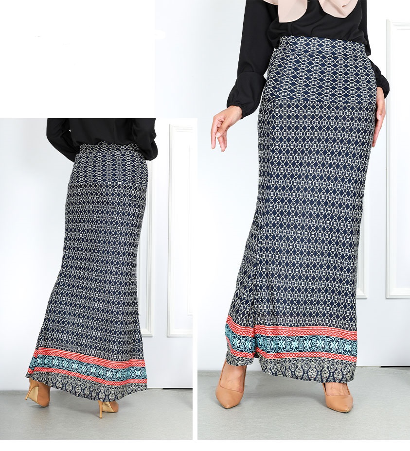 QA-755 PRINTED MERMAID SKIRT 02