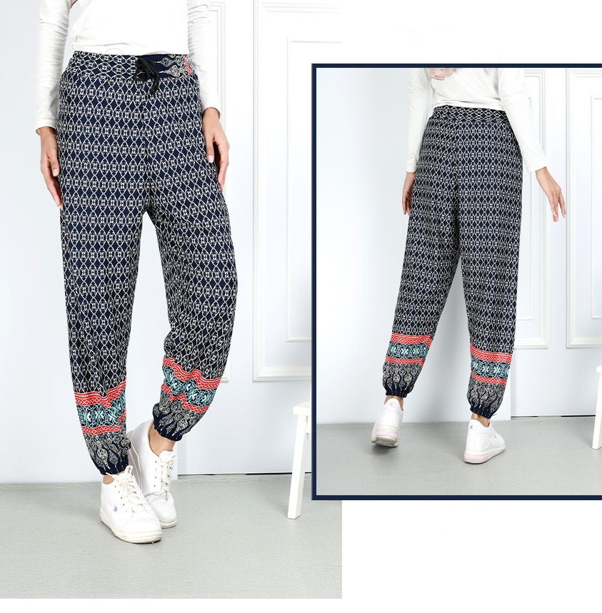 QA-763 PRINTED ALADIN PANTS 01