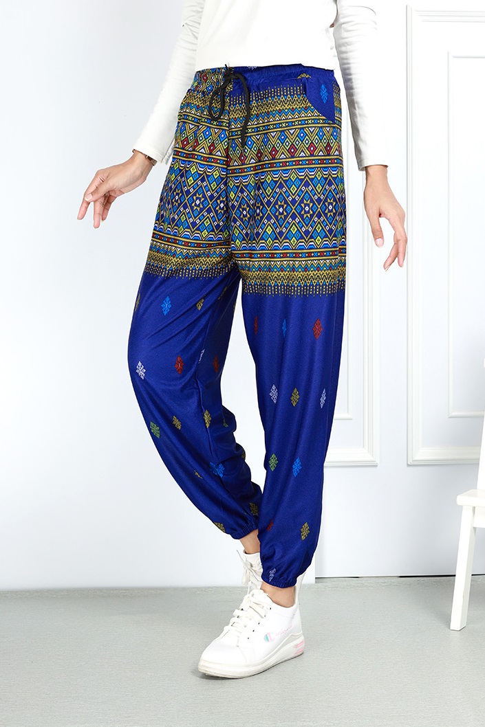 QA-763 PRINTED ALADIN PANTS 02