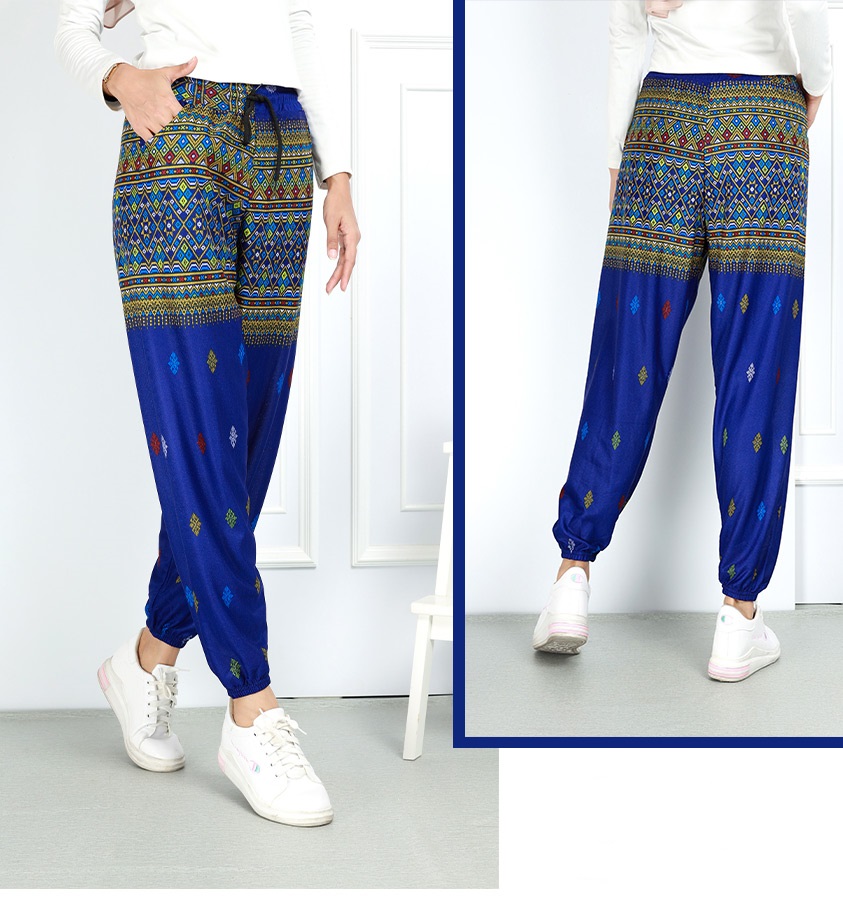 QA-763 PRINTED ALADIN PANTS 02