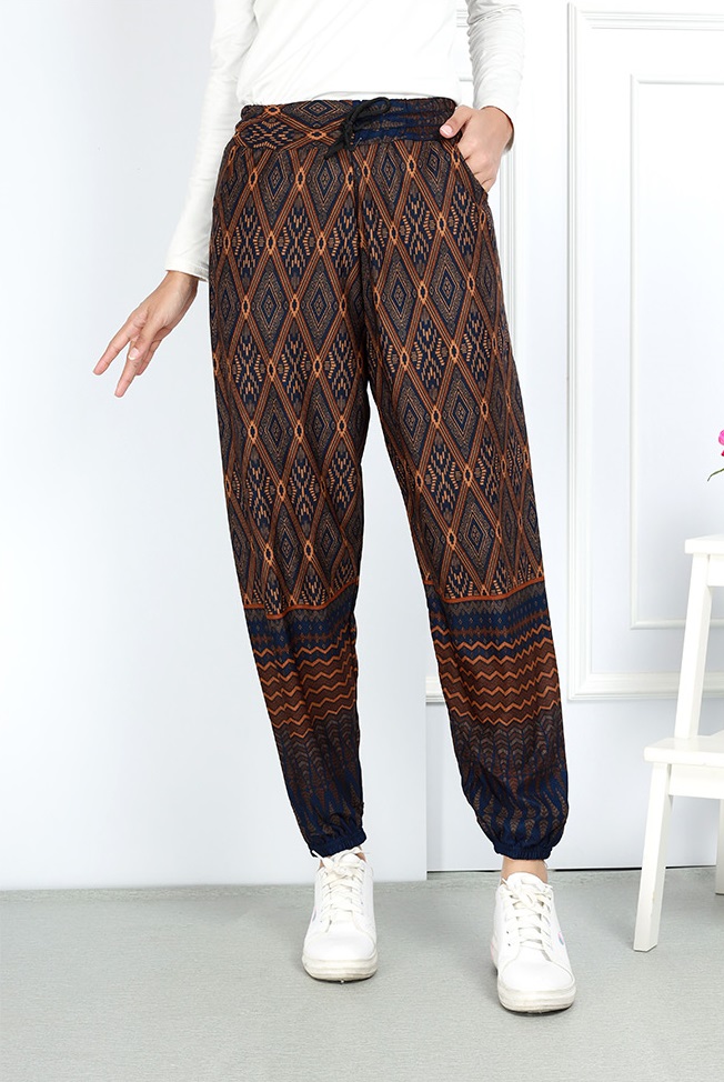 QA-763 PRINTED ALADIN PANTS 04