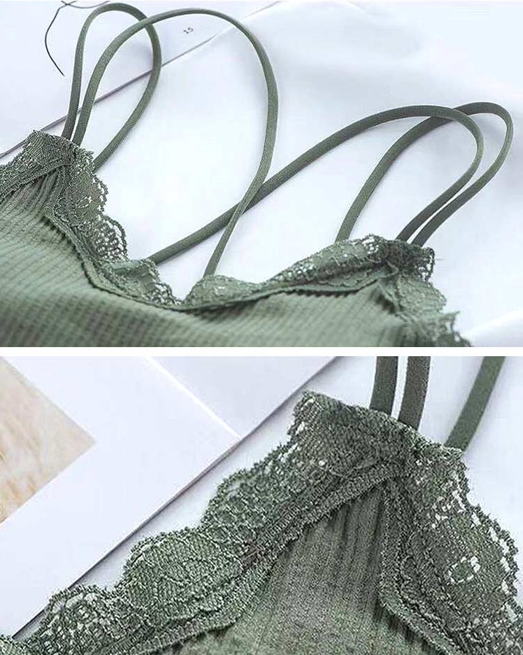 QA-768 WOMEN'S TUBE BRA ARMY GREEN