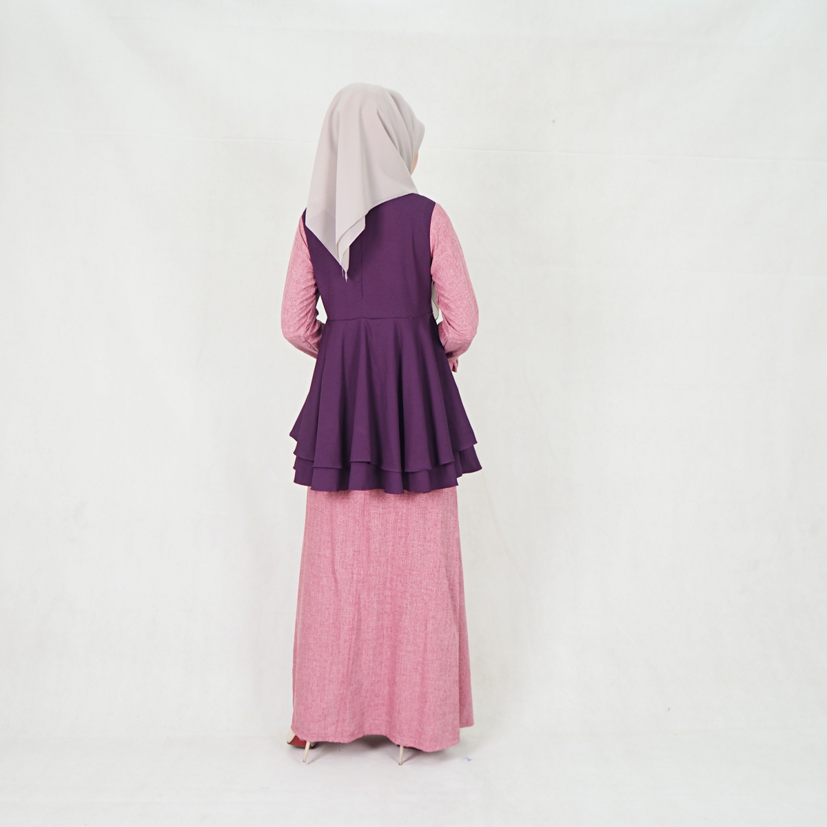 SW5204 BAJU KURUNG SET PURPLE