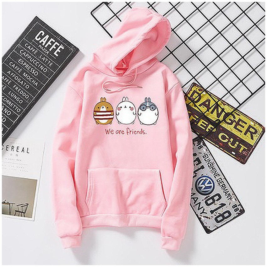 KW80735 CUTE WOMEN'S HOODIE PINK