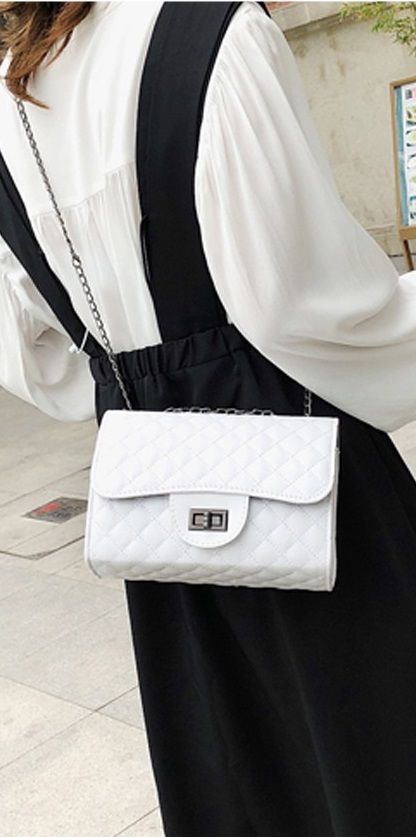 KW80738 ELEGANT SHOULDER BAG WHITE