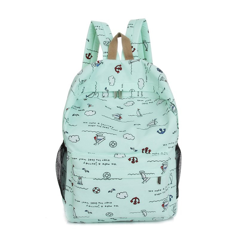 KW80742 COLORFUL WOMEN'S BACKPACK CELADON