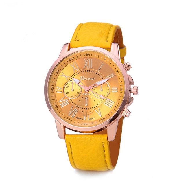 KW80754 Leather Watches Yellow