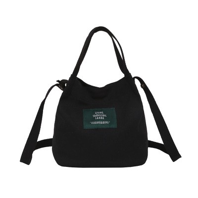 KW80761 Casual Canvas Women's Tote Bag Black