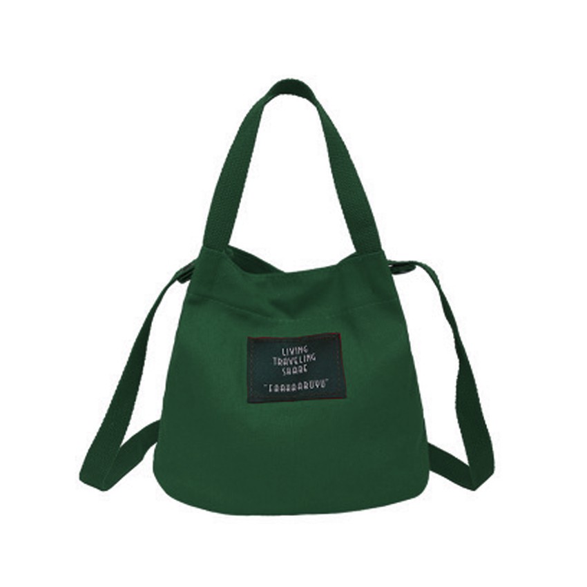 KW80761 Casual Canvas Women's Tote Bag Dark Green