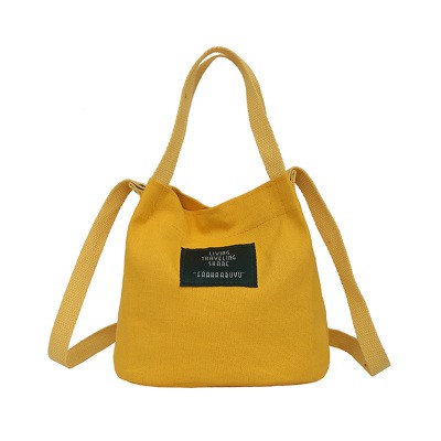 KW80761 Casual Canvas Women's Tote Bag Yellow