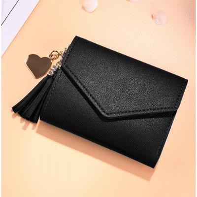 KW80765 Women's Tassel Wallet Black