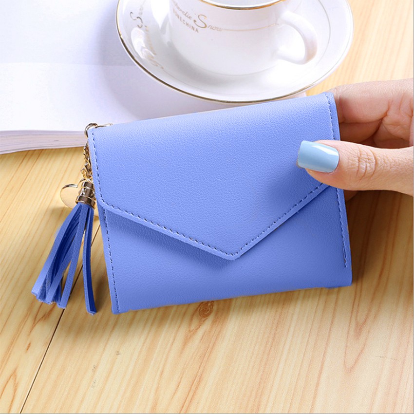 KW80765 Women's Tassel Wallet Light Blue