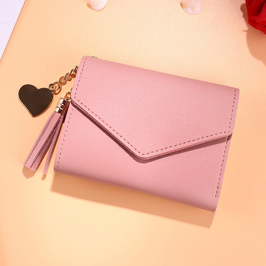 KW80765 Women's Tassel Wallet Light Pink