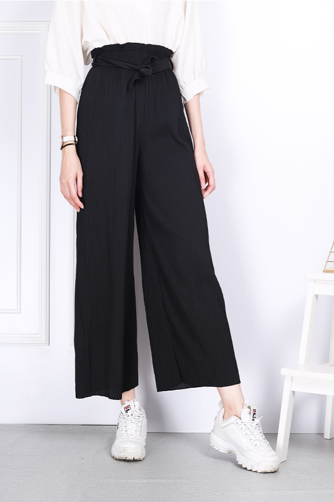 QA-794 PALAZZO PANTS BLACK