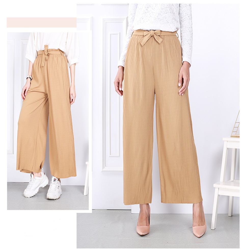 QA-794 PALAZZO PANTS CREAM