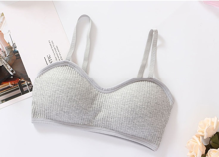 QA-778 KOREAN TUBE PADDED BRA GREY