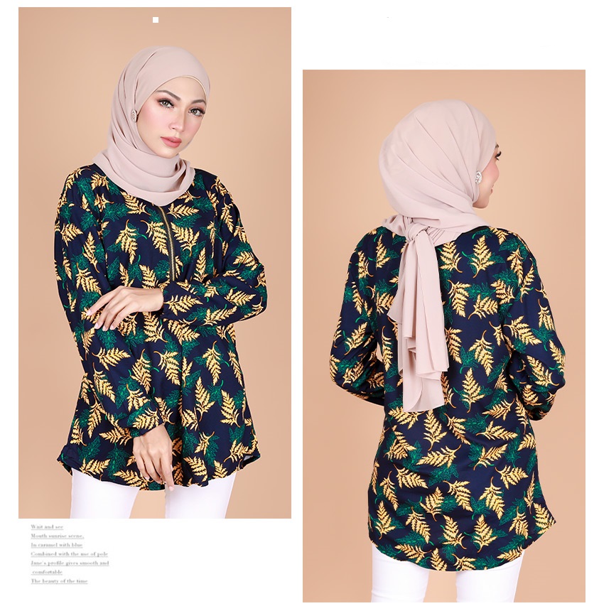 QA-782 PRINTED WOMEN'S TOP 08