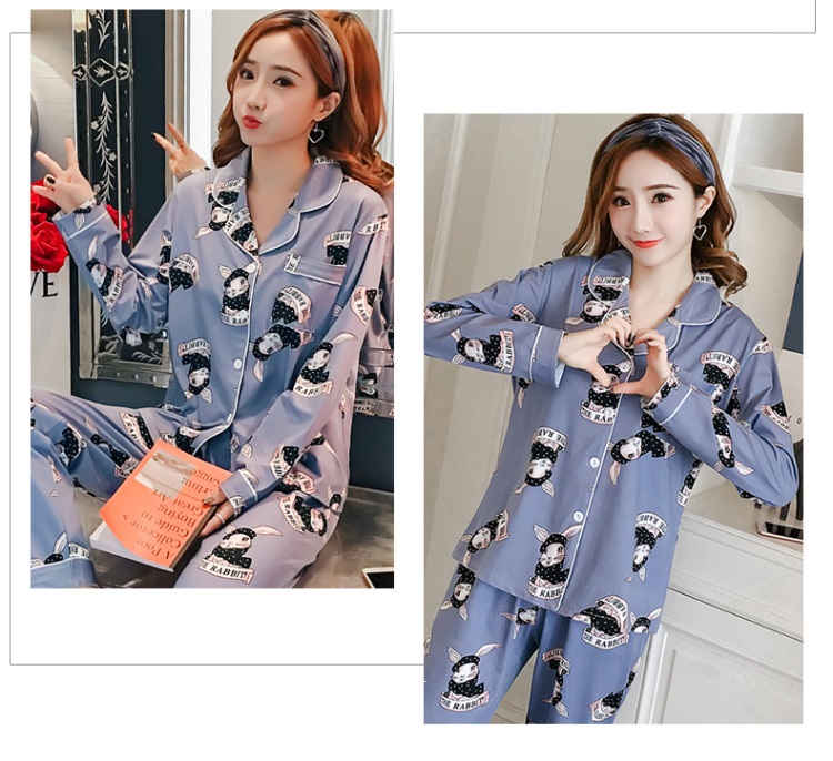 QA-785 AUTUMN ICE SILK SET PYJAMAS 11