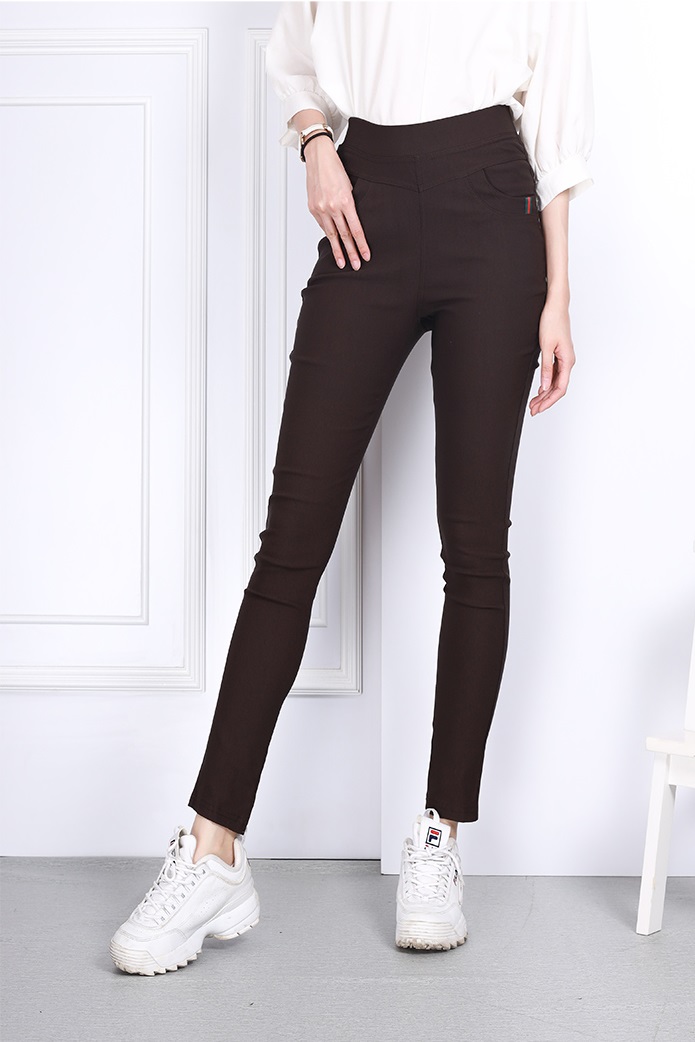 QA-791 PLUS SIZE PANTS BROWN