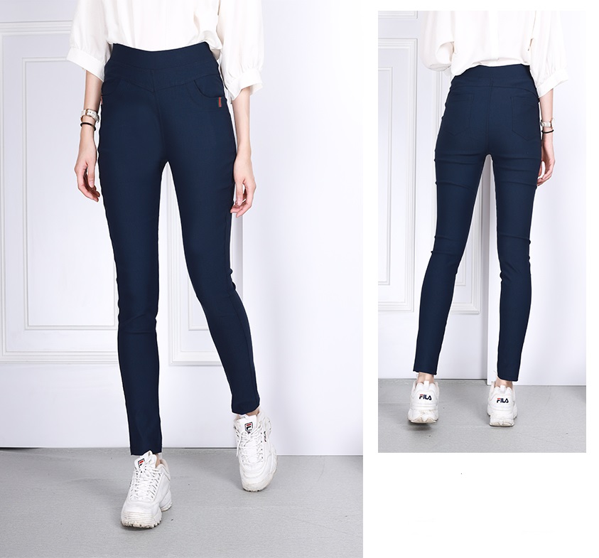 QA-791 PLUS SIZE PANTS NAVY BLUE