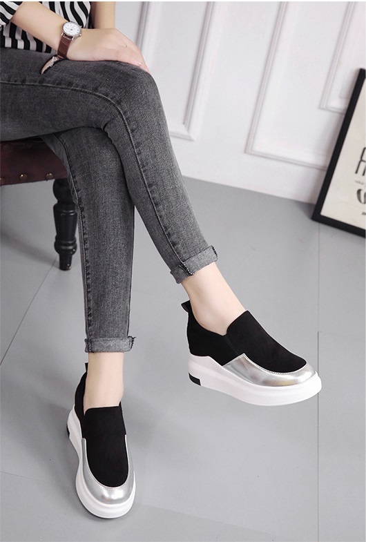 QA-793 KOREAN PEDAL SNEAKERS BLACK