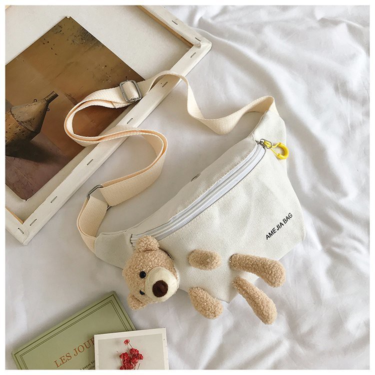 KW80790 Bear Chest Bag White