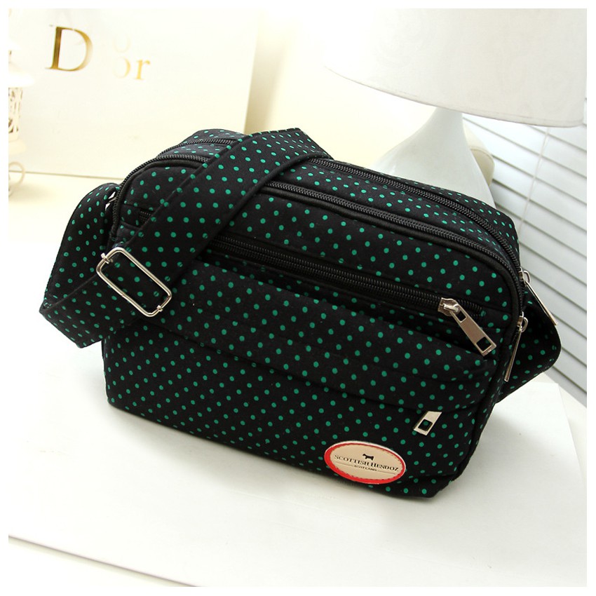 KW80801 Women's Dot Sling Bag Green Dot