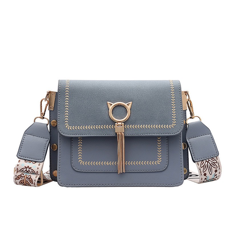 KW80814 Tassel Sling Bag Blue