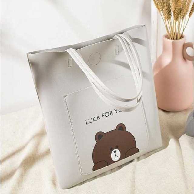 KW80830 CUTE SHOULDER BAG GREY BEAR