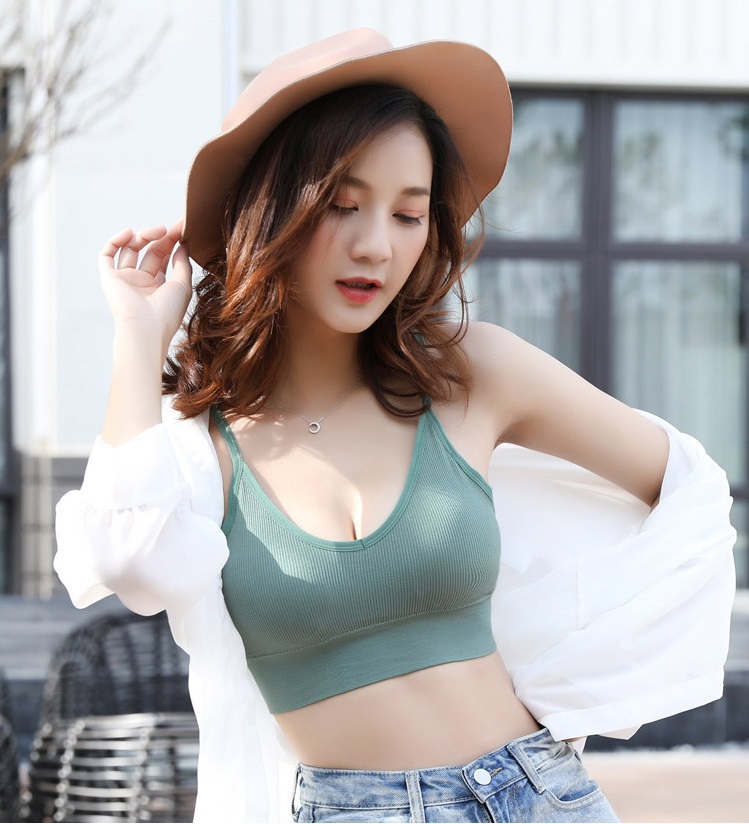 QA-800 BRALETTE CROP TOP GREEN