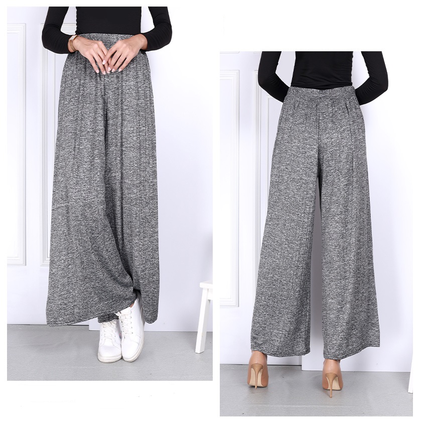 QA-801 WIDE LEG PANTS GREY